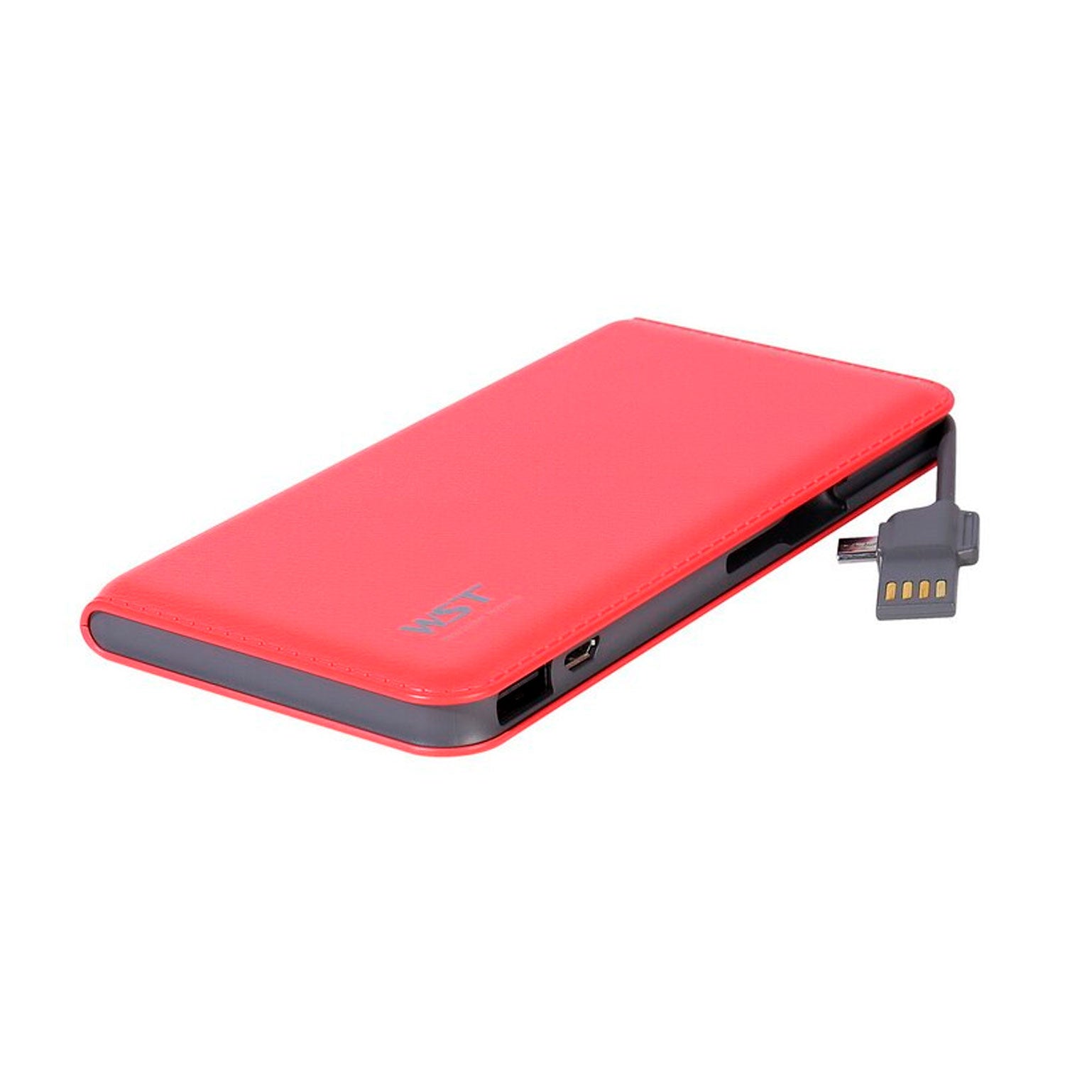 Bateria Externa Power Bank WST DP663 9000mAh DC 5V 2A 2.1A Power Indicador Textura Cuero | Lifemax - LifeMax Distribuidora