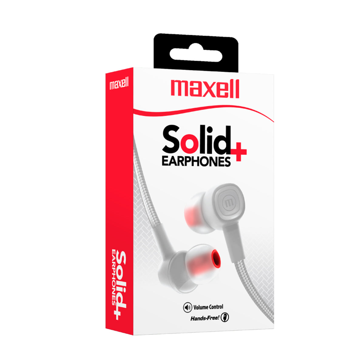 Audifonos SIN-8 Maxell Solid+ Earphones 3.5mm TRRS Handsfree - Mayorista de Tecnología